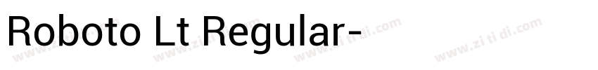 Roboto Lt Regular字体转换